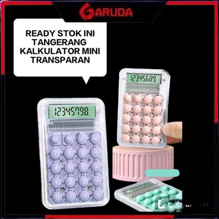 

Promo Rejeki 9393 - New Kalkulator Mini Transparan/Kalkulator Kecil Imut, Kalkulator Mini Penampilan Baik/Kalkulator Mini/Kalkulator Siswa Komputer Senyap/