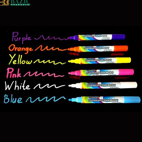 

Promo Bazic Fluorescent Chalk Marker - Spidol Kaca / Plastik / White & Blackboard Bahan Terbaik
