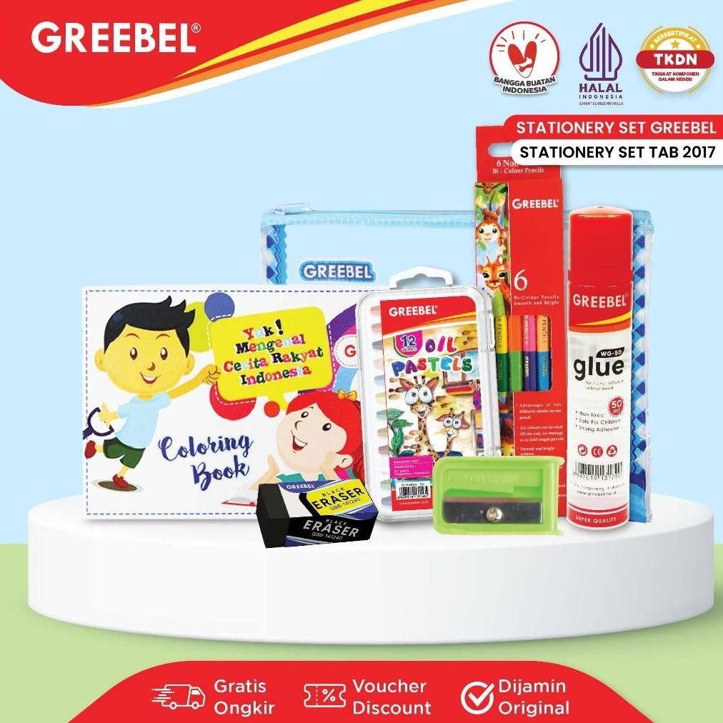 

GREEBEL Paket Alat Tulis TAB 2017 / Bingkisan Hampers Ulang Tahun Anak Stationery Set Hadiah Lomba
