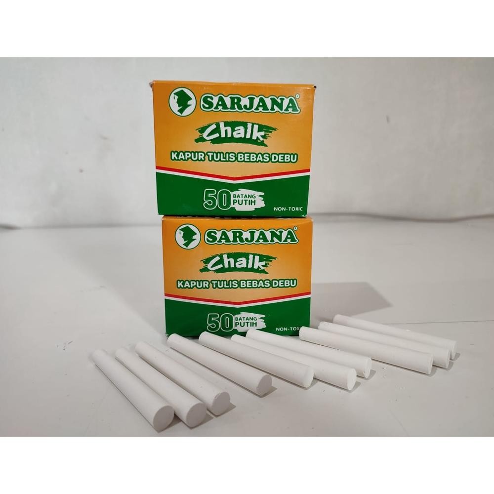 

Terbaru Kapur Tulis Sarjana Isi 50 Batang Putih Bahan Terbaik