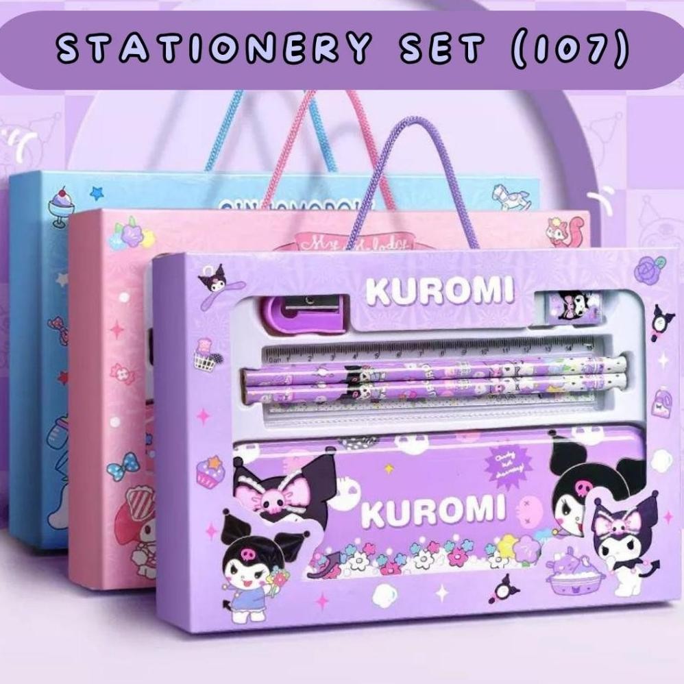 

Original Alat Tulis Anak Set Stationery Untuk Hadiah Anak Sekolah Motif Kartun/ Alat Tulis Set Karakter Kado Notes Pensil Rautan Penggaris Penghapus