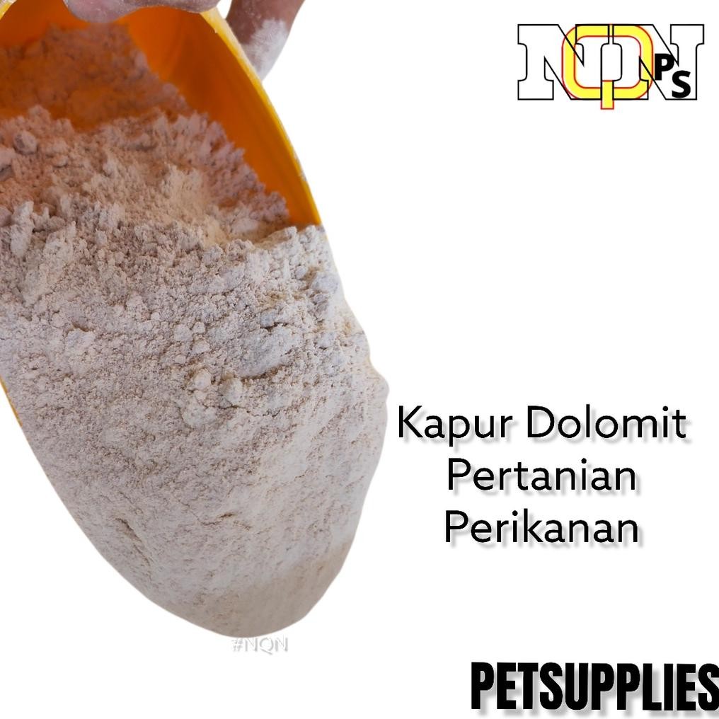 New Kapur Dolomit Untuk Ikan Tani Ternak 1 Kg Bahan Terbaik