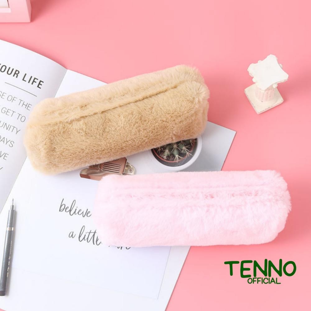 

Satisfaction Tenno Tempat Tepak Pensil Bulu Lucu Warna Soft Kotak Pencil Pastel Kapasitas Besar Estetik Pouch Make Up Serbaguna Aesthetic