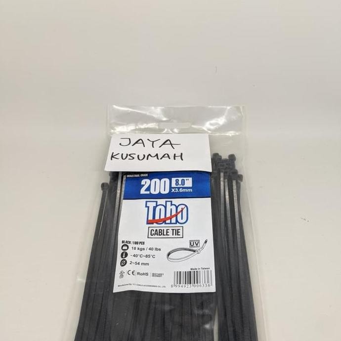 

HARGA DISKON Kabel Ties 25cm TOHO Cable Ties Tis Tali Ripet 3.6x250mm Industrial