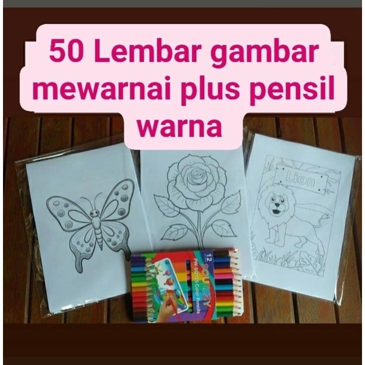 

Waktu Terbatas 50 Lembar Mewarnai Plus Pensil Warna/Crayon/Spidol