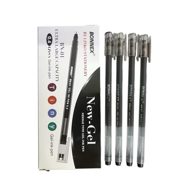 

Penuh Inovasi [1 Pack] Promo Pulpen Gel Bonnex Zuixua New Jell Linko Isi 12Pcs-Pulpen Gel New Jell 0.4Mm