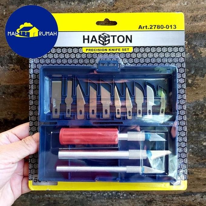 

HOBBY KNIFE Pisau Cutter Ukir Art Craft Akrilik Set - HASSTON PROHEX [KangOemah]