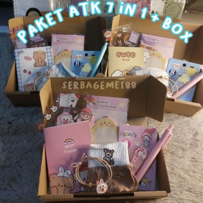 

Desain Elegan Serbagemes88 - Set Alat Tulis 7 In 1 Lengkap / Hampers Kado Gift Lebaran / Stationery Set Hadiah Lucu Wisuda / Kado Ulang Tahun Cewek / Hampers Murah / Gift Box Lucu / Stationery Set Aesthetic / Paket Alat Tulis / Peralatan Sekolah / Kado