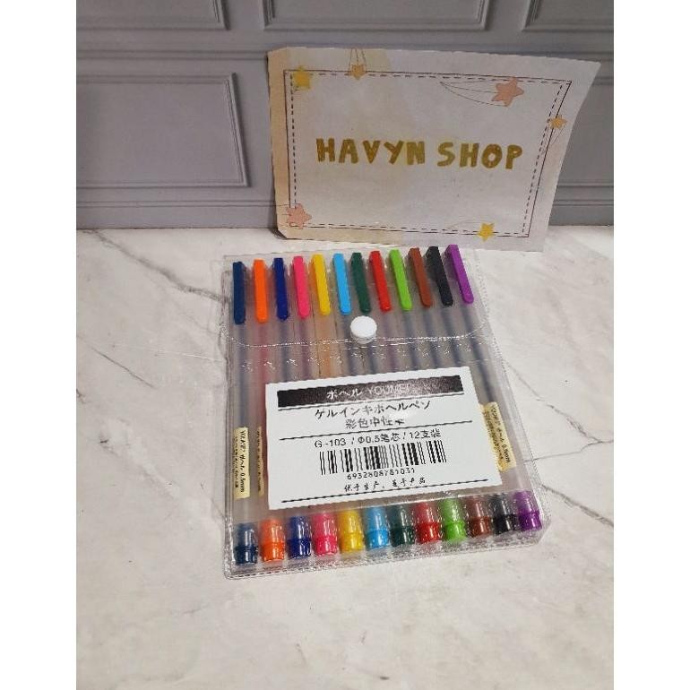 

Bisa Diandalkan (12Pc) Pen Gel Warna Warni Youmei/Gel Pen Warna Warni