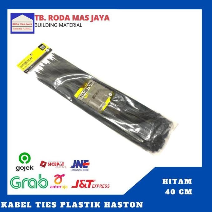 

HRG DISKON Kabel Ties/Tali Kabel/Cable Ties Haston Hitam 40 cm