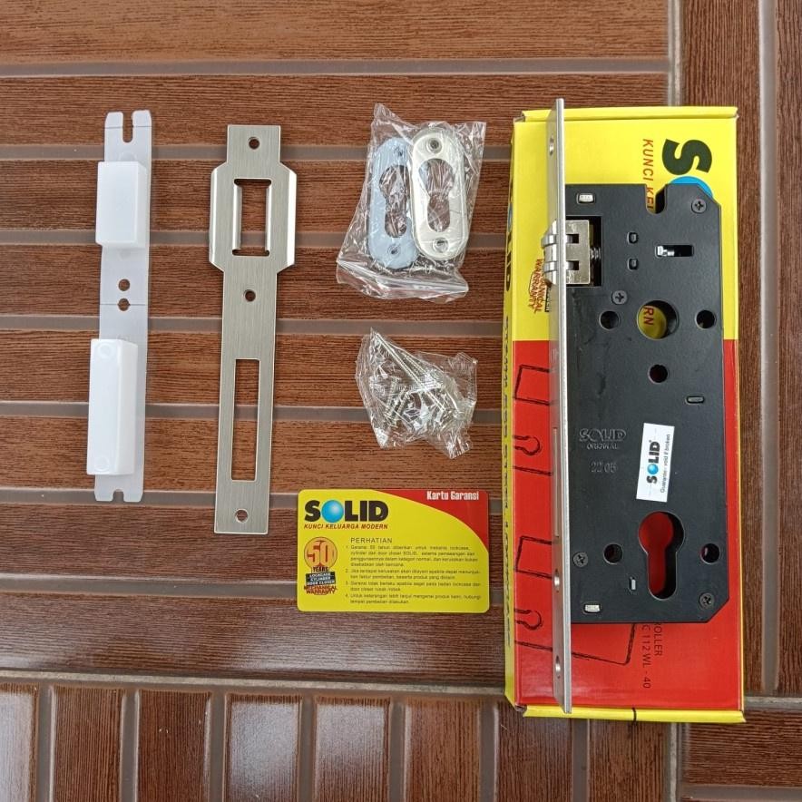 LC 112 WL-40  LOCKCASE ROLLER STAINLESS SOLID PELOR KUNCI BODY PINTU 2