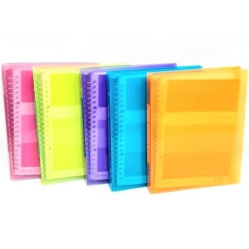 

BRG BARU BINDER NOTE A5 MAP LOOSE LEAF 20 RING 128 GA + KERTAS WARNA TRANSPARAN