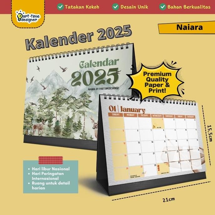 

HOT PROMO Naiara Kalender Duduk Aktifitas Best Seller Bisa Ditulis
