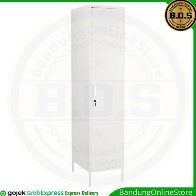 

MURAH Loker Kantor 1 Pintu Krisbow Locker Single Column Dengan Kunci Putih