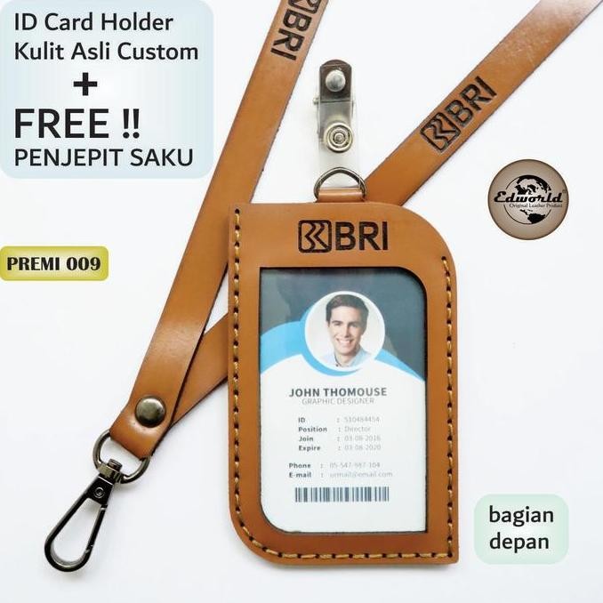 

BRG BARU ID CARD HOLDER CUSTOM + FREE PENJEPIT SAKU