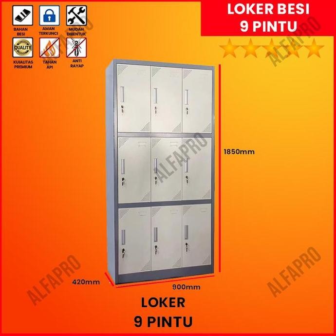 

JUAL Loker besi 9 Pintu Locker Besi 9 Pintu
