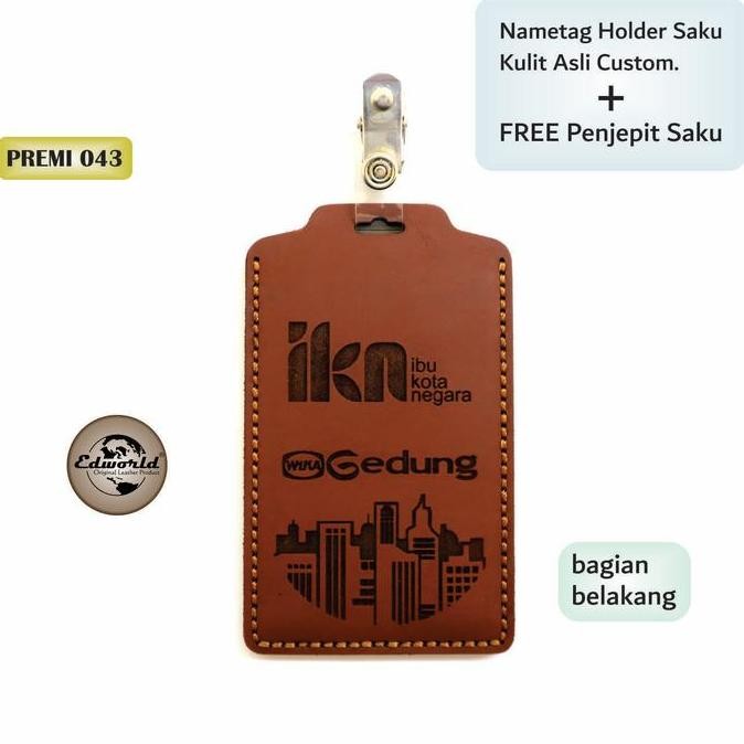 

HARGA DISKON Nametag Holder Saku Custom + Free Penjepit Saku