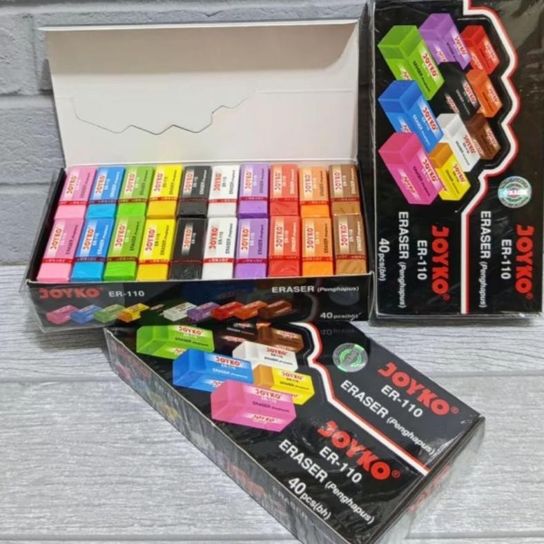 

Terpercaya Promo 10Pcs Penghapus Pensil Joyko Kecil#Warna Hitam, Putih, Dan Multi Warna