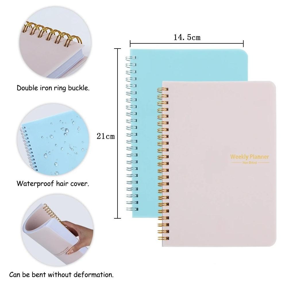 

New [Dotding] 2025 Agenda Perencana Mingguan A5 Notebook Planner Pouch 52 Weeks Planner Jadwal Alat Tulis Perlengkapan Kantor Sekolah Alat Tulis Q046
