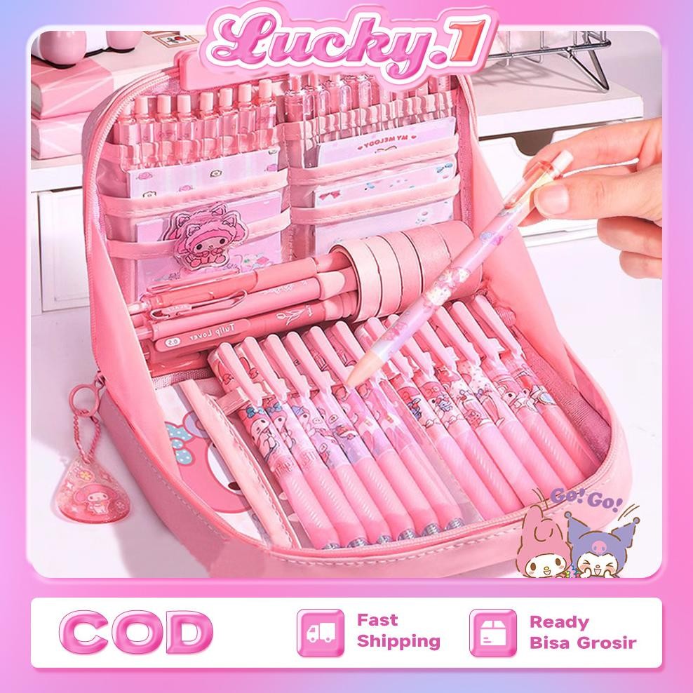 

NEW!!! Tempat Pensil Multifungsi Large Capacity Pencil Case Kotak Pensil Aesthetic Pensil Tas Perlengkapan Dan Anak Sekolah Kotak Kantor Stationary Bag