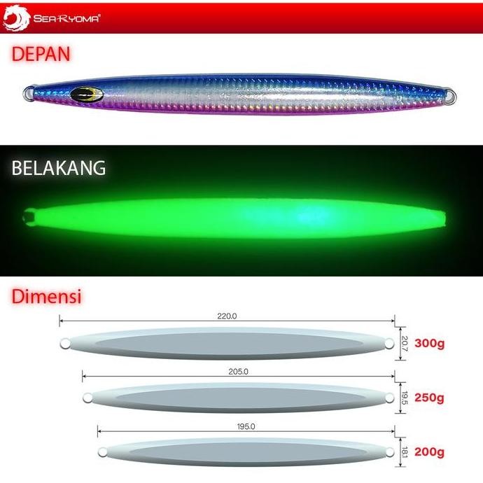 Searyoma Metal Jig Rapid Cut Import 200G - 300G