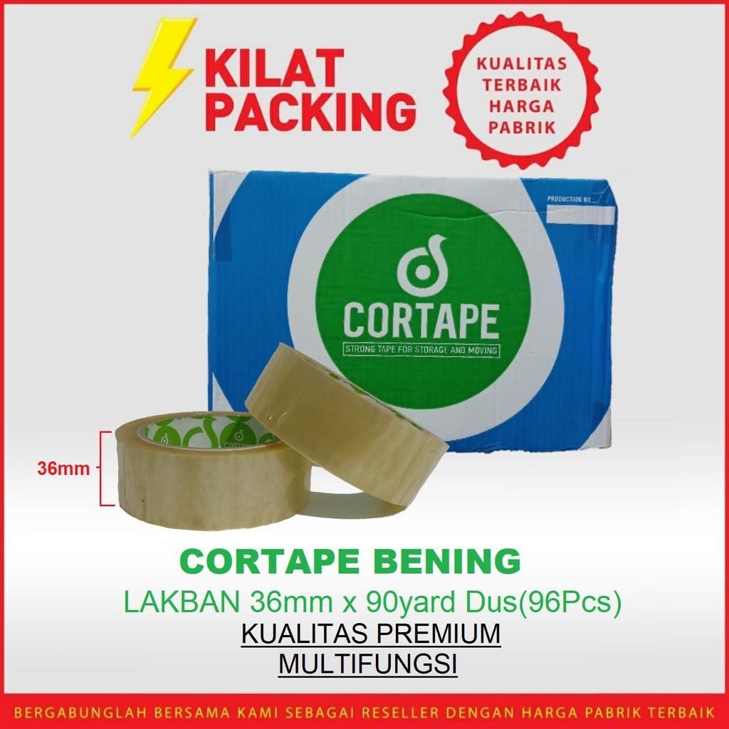 

Lakban Cortape Bening 36Mm X 90 Yard 1 Dus