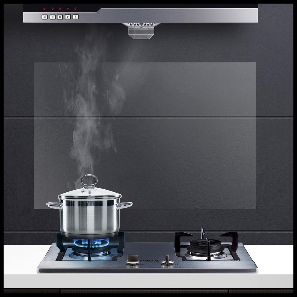 STIKER DINDING DAPUR ANTI MINYAK TRANSPARAN LAPISAN PEREKAT