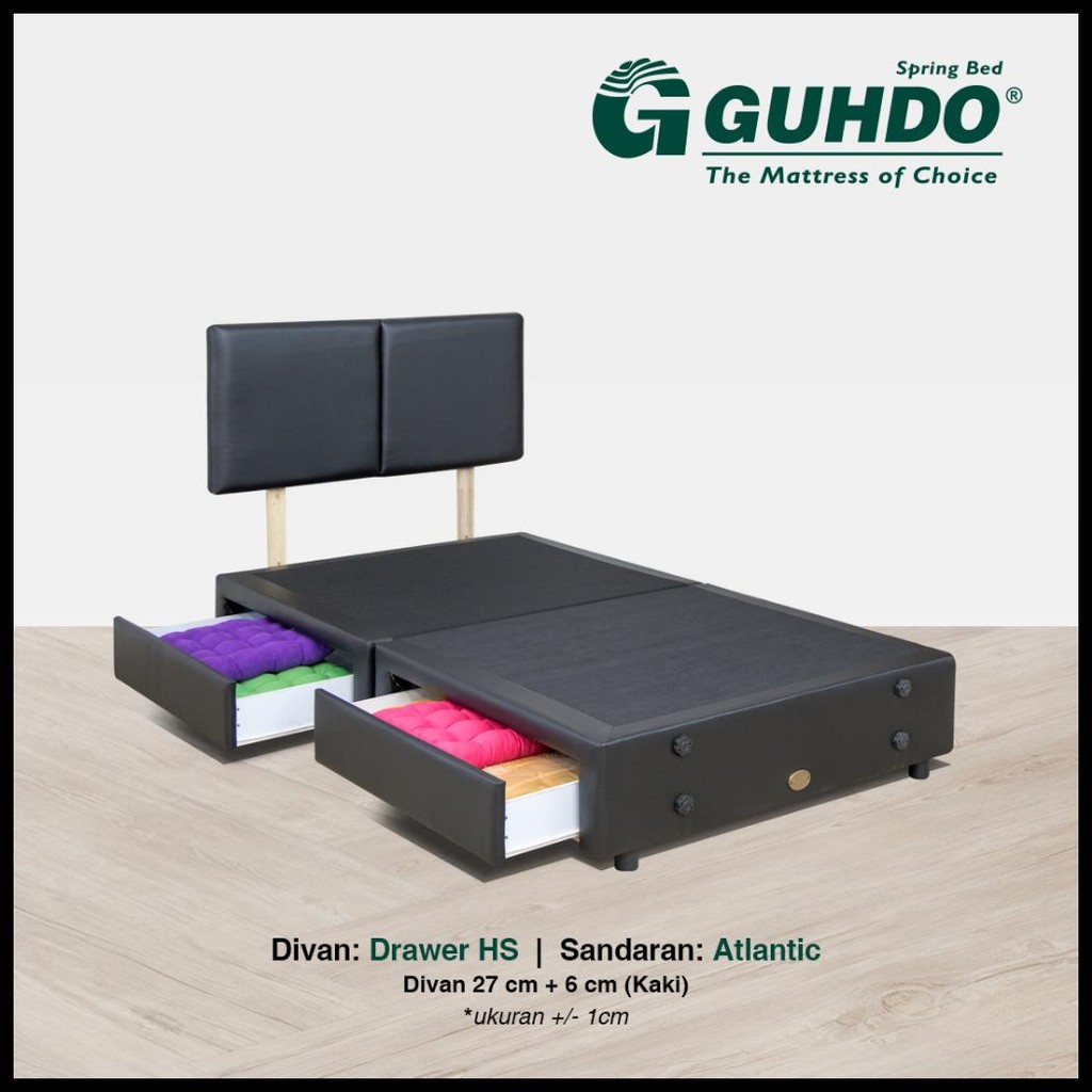 GUHDO DIVAN DRAWER SPLIT , HEADBOARD UKURAN 160X200 TANPA KASUR