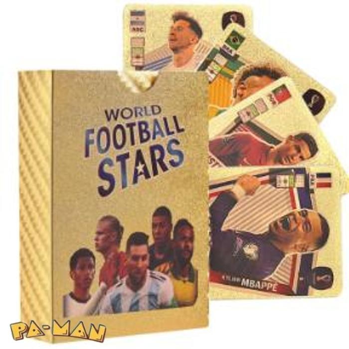 NEW CARD EURO2024 TRADING CARD GOLD KARTU FOOTBALL WORLD FOOTBALL STARS