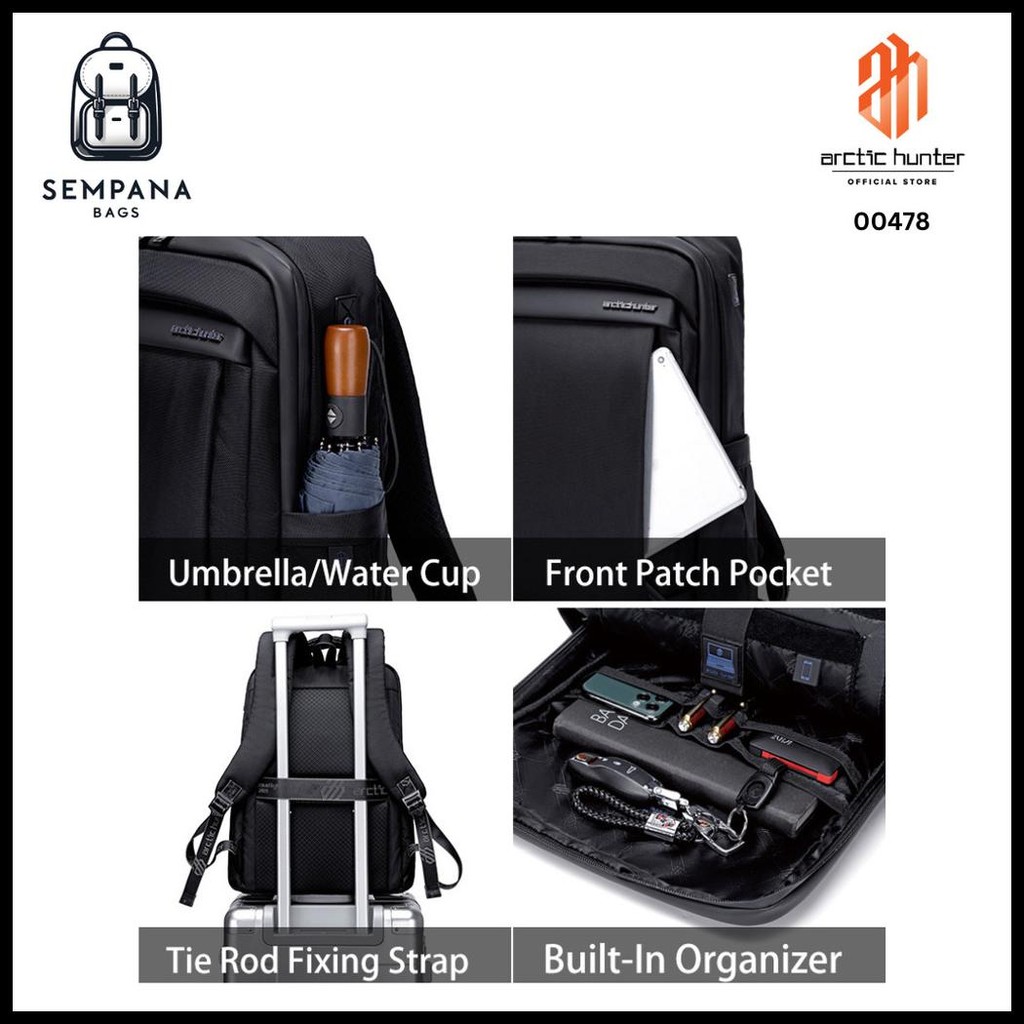 ARCTIC HUNTER B00478 TAS RANSEL LAPTOP / BACKPACK LAPTOP
