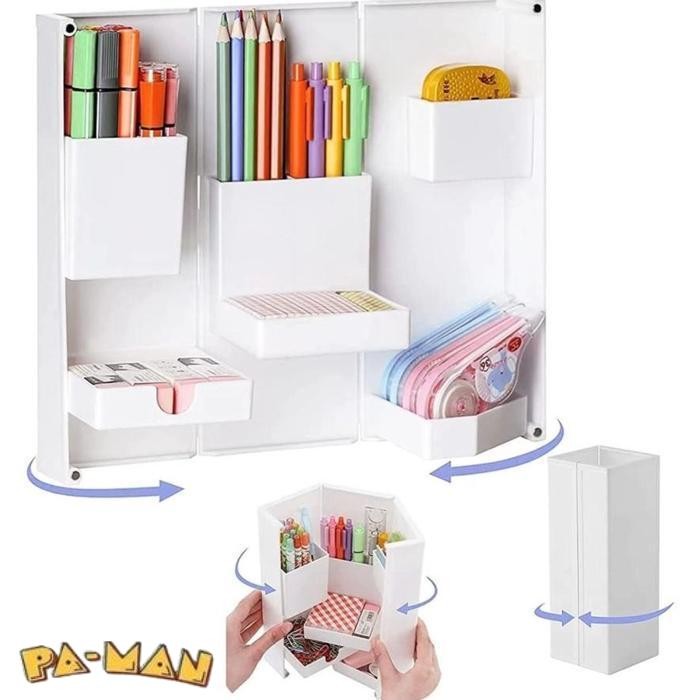 

NEW RAK PEN LIPAT MEJA ORGANIZER ALAT TULIS STATIONERY DESK TEMPAT PENSIL RAK PEN LIPAT MEJA ORGANIZER
