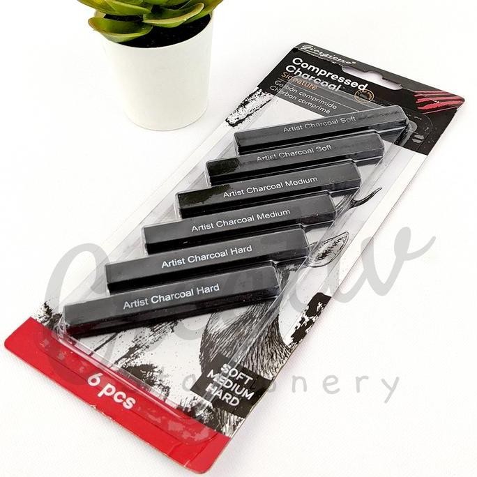 

Big Sale !!! Giorgione Compressed Charcoal Pencil Pensil Arang Batang Sketsa Set G-Wm3203