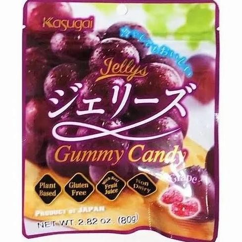 

@#@#@#] Kasugai Grape Grape Gummy Candy 80 G / Kembang gula Lunak Rasa Anggur