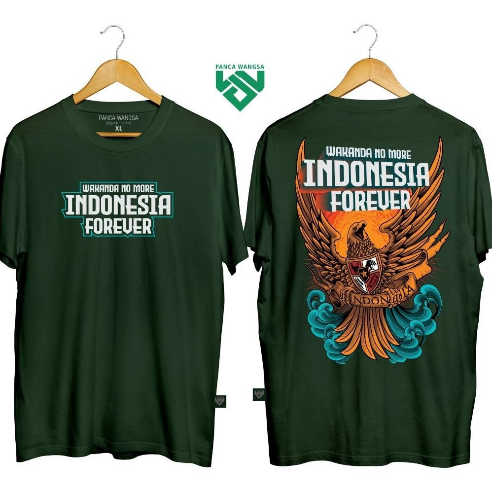 Promo V1 Kaos Anis Moda Anies Moda Wakanda No More Indonesia Forever Premium