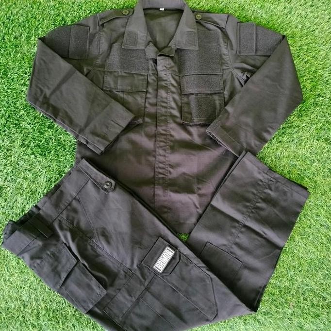 seragam hitam propesi pdl model tactikal Baju Safety Pria