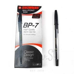 

Spot Barang !!! Snowman Pulpen Bolpen Bp-7 Bp7 Bp 7 Black Blue