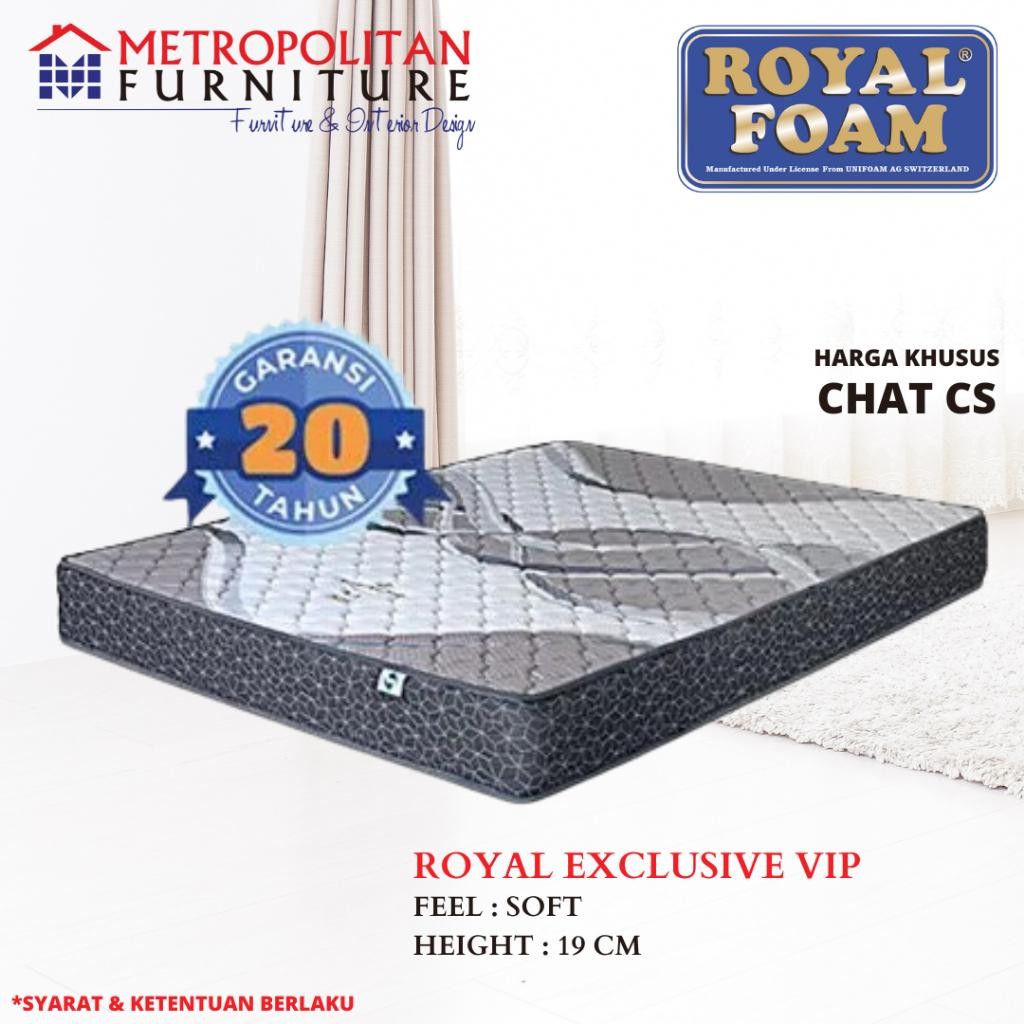 Royal Foam Kasur Busa Exclusive Vip 19Cm Garansi 20 Tahun