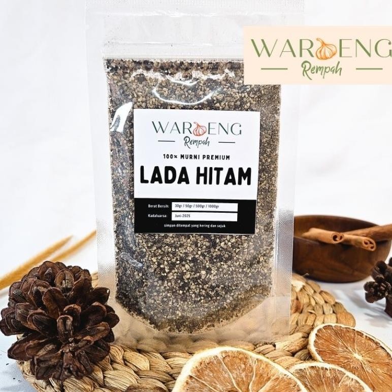 

Lada Hitam Kasar / Cracked Black Pepper / Waroeng Rempah Murah - Rempah MSH