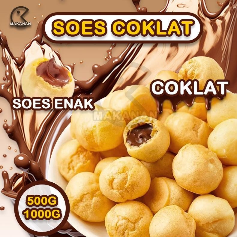 

READY STOK Snack Soes Coklat 500g/1kg Parcel Lebaran Idul Fitri Camilan Makanan Kue Sus Kering LsiCoklat Soes Aneka Varian Rasa Soes Lsi CoklatStrawberry Kue Soes Kering Food ManisCamian Enak Snack Cemian /Simpan Pada Suhuruang Cemilan Chocolate Susu COD