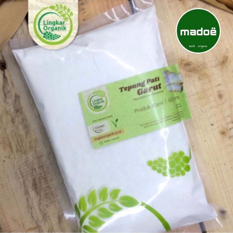 

READY STOCK Tepung Pati Garut Lingkar Organik @500 Gram