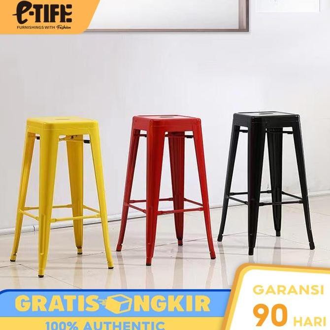 E-Tife Kursi Makan / Kursi / Kursi Besi / Kursi Bar /Kursi Tinggi /Kursi Toko Kopi /Kursi Toko Teh S