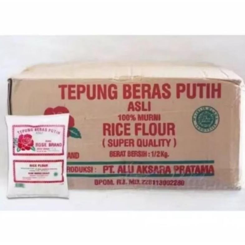 

READY STOCK Tepung Beras Rose Brand 500gr 1Dus isi 20 Bungkus