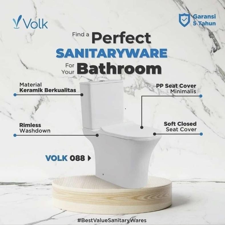 NEW kloset closet duduk monoblok VOLK ERICA 088