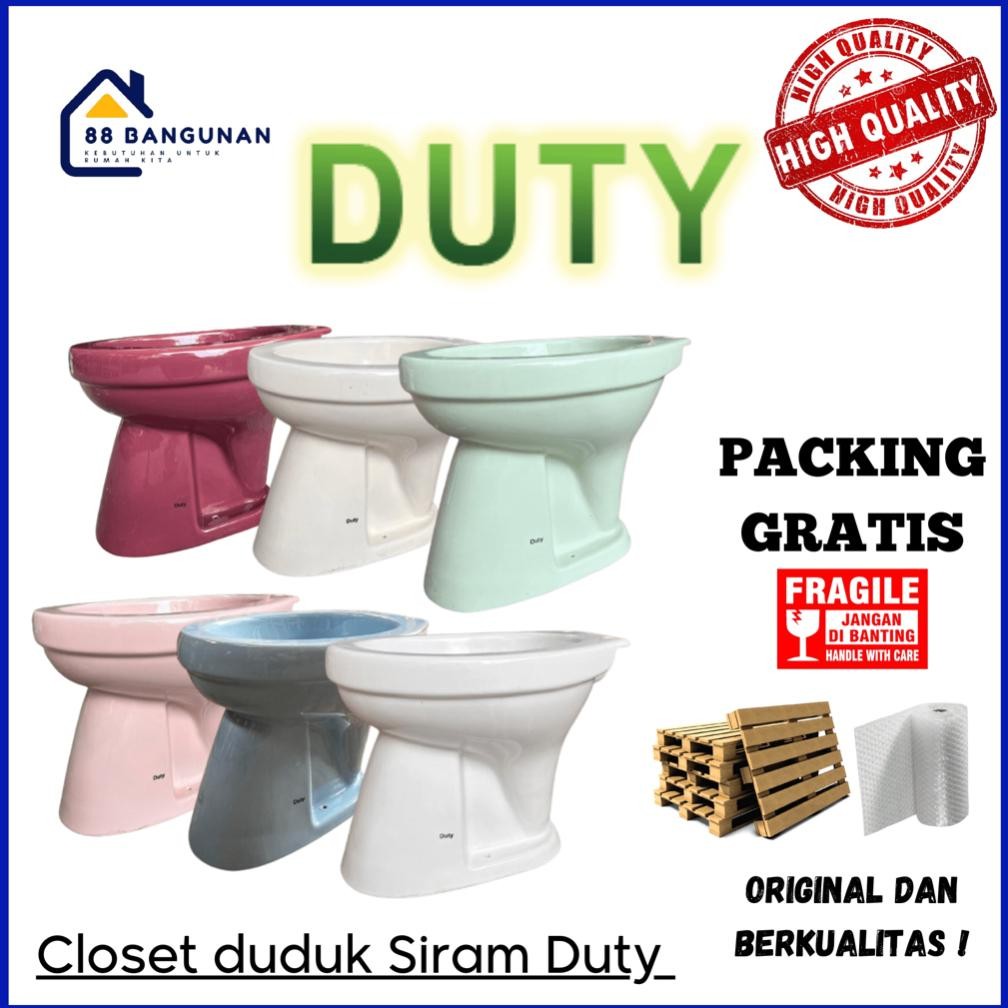 NEW [Khusus Instant] Kloset Duduk Keramik DUTY / Closet Duduk Siram