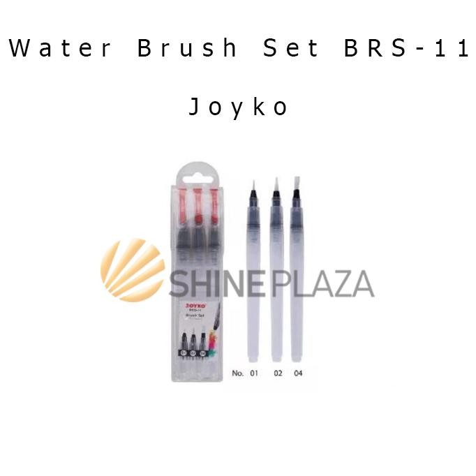 

NEW!!! Kuas Lukis Cat Air Set Isi 3 Water Brush Set Joyko BRS-11