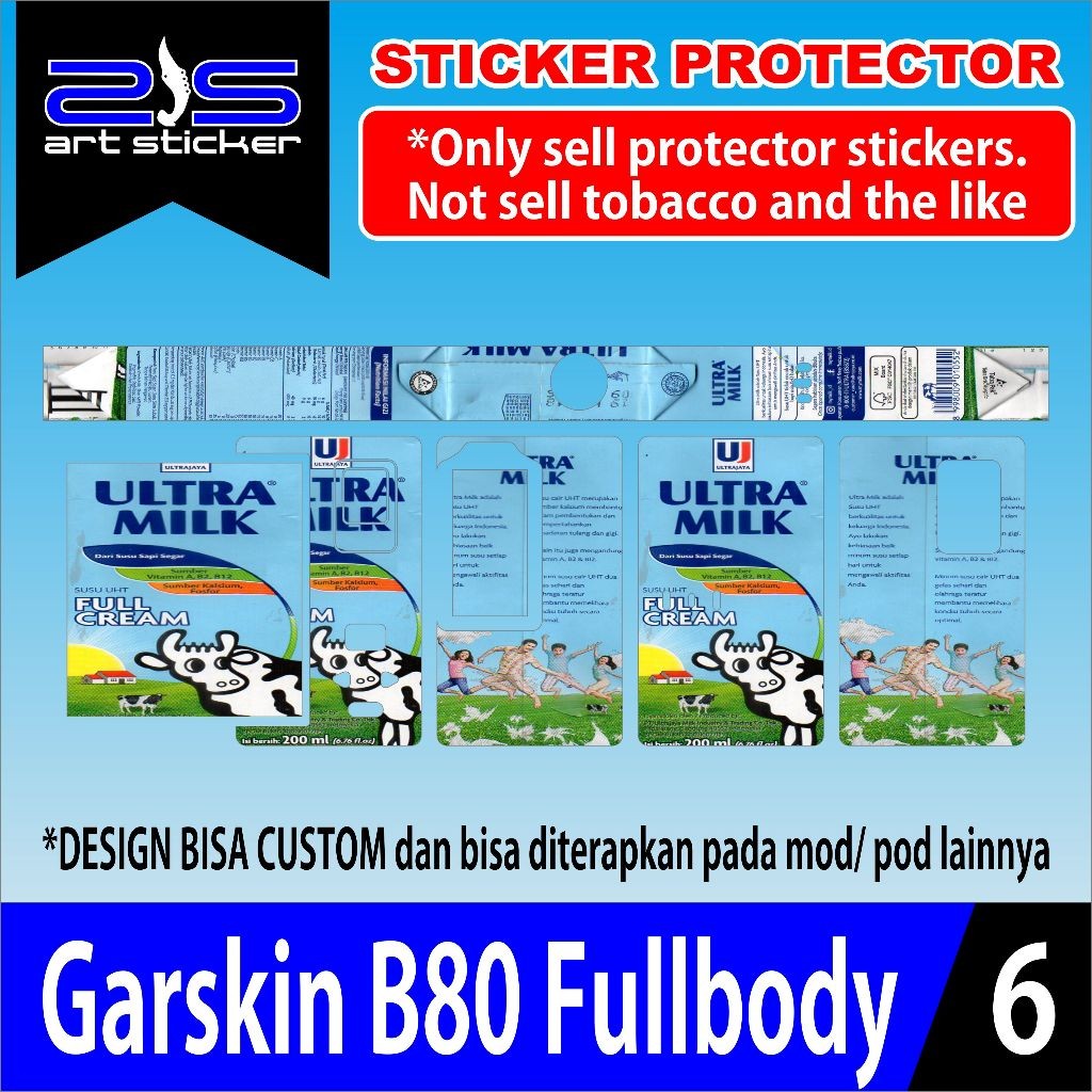 

Terlaris Stiker B80 Uv Printing Ultramilk Pink Blue Stiker Garskin Premium Not Casing Bisa Custom *Promo*