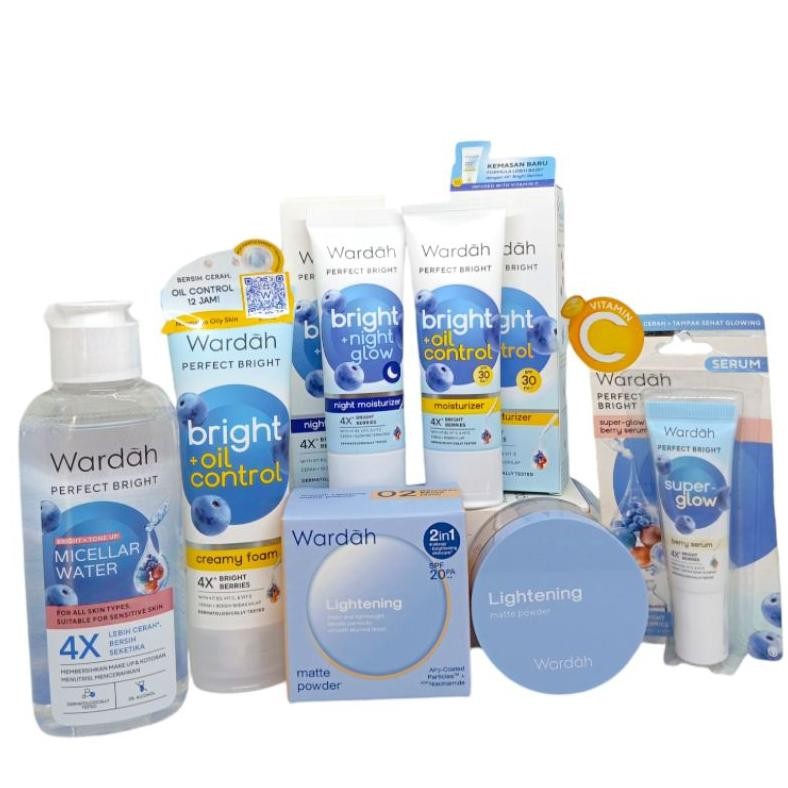 Ready Paket Wardah Perfect Bright Oil Control Lengkap/Paket Wardah Perfect Bright Smooth Glow/ All S