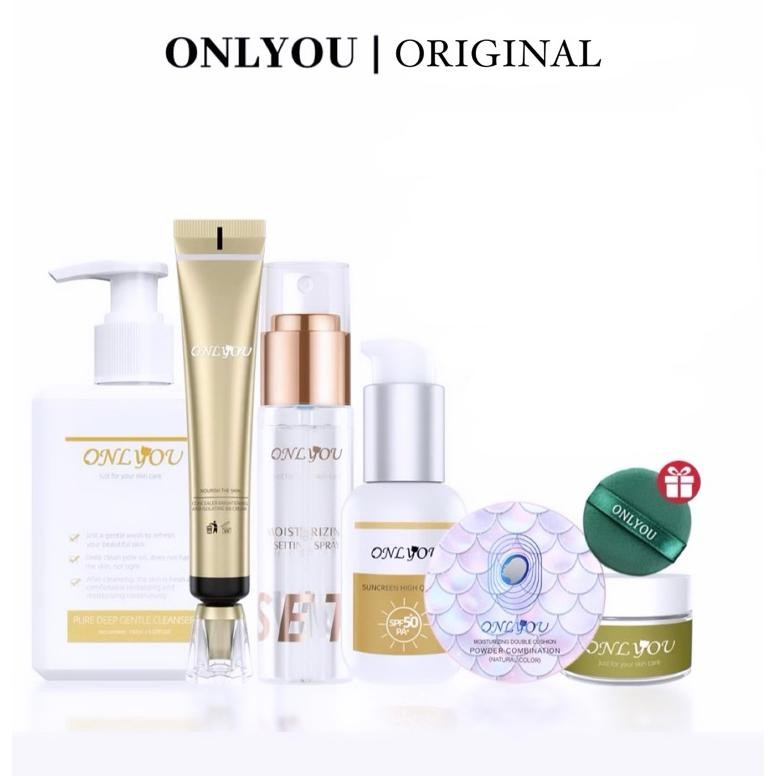 Ready Original Onlyou Foundation Concealer Onlyou Sunscreen Spf 50 Pa+++ Setting Spray Whitening Cre