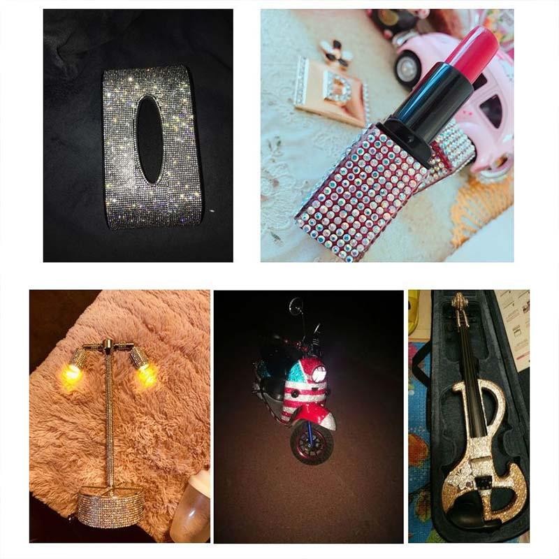 

Stiker Gliter Stiker Kristal Glitter Bling Stiker Berlian 12*20Cm Untuk Phone Case Diy Dekorasi Mobil Hadiah Stiker Diamond