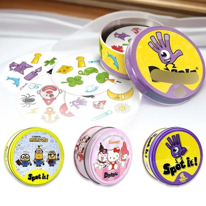 Spot It Game Card Game Game Kartu Seru Dobble Card Game Matching Game Temukan Kartu Adik Anda